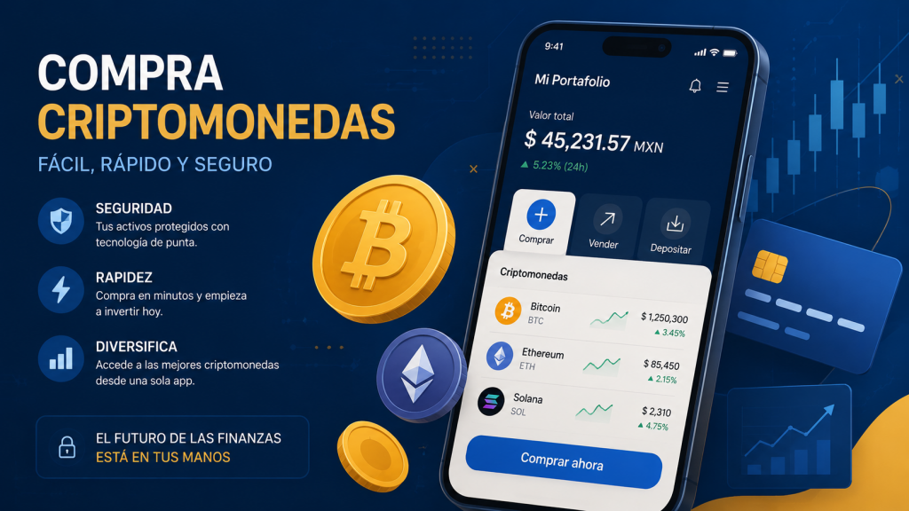 Cómo comprar tu primera criptomoneda en México paso a paso 2026