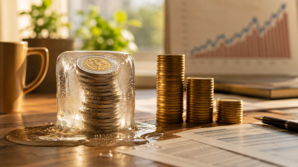 Monedas mexicanas protegidas frente a la inflación representando estrategias para conservar el poder adquisitivo.